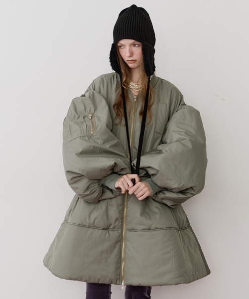 セール】パッファーボリュームAラインミドルコート（その他アウター