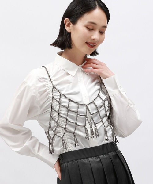 LAKOLE(ラコレ)の「フラシビーズビスチェ / 145322(ベスト・レディース・ブラック/その他1・FREE)」の2枚目の写真