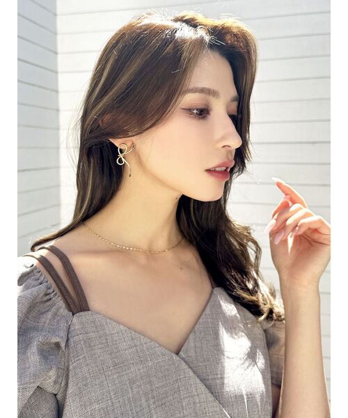 RESEXXY（リゼクシー）の「リボンデザインピアス（ピアス（両耳用）・レディース・シルバー/ゴールド・FREE）」の7枚目の写真