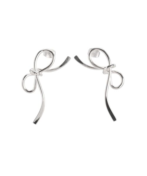 RESEXXY（リゼクシー）の「リボンデザインピアス（ピアス（両耳用）・レディース・シルバー/ゴールド・FREE）」の3枚目の写真