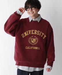 RAGEBLUE | Jacquard logo crew neck lettered sweater/モール/ジャガード/レターニット(ニット/セーター)
