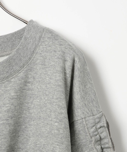 Heather（ヘザー）の「フリルスリーブ裏毛スウェット　152995（スウェット・レディース・グレー/チャコールグレー/オートミール・FREE）」の11枚目の写真