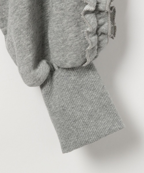 Heather（ヘザー）の「フリルスリーブ裏毛スウェット　152995（スウェット・レディース・グレー/チャコールグレー/オートミール・FREE）」の9枚目の写真