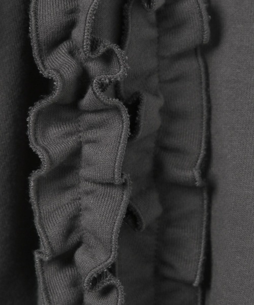 Heather（ヘザー）の「フリルスリーブ裏毛スウェット　152995（スウェット・レディース・グレー/チャコールグレー/オートミール・FREE）」の4枚目の写真