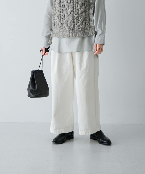 かぐれ（カグレ）の「コットン2タックワイドパンツ（その他パンツ