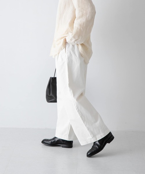 かぐれ（カグレ）の「コットン2タックワイドパンツ（その他パンツ・レディース・オフホワイト・FREE）」の5枚目の写真