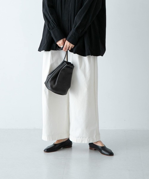 かぐれ（カグレ）の「コットン2タックワイドパンツ（その他パンツ・レディース・オフホワイト・FREE）」の6枚目の写真