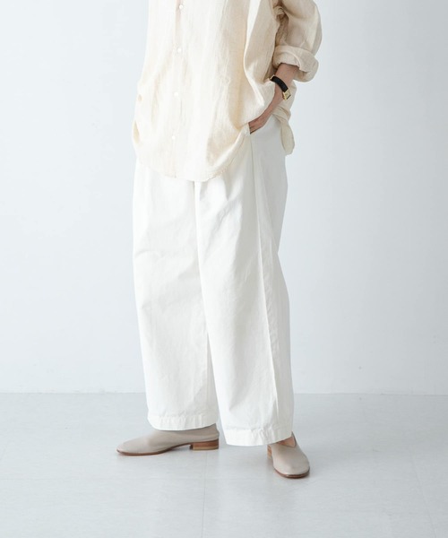かぐれ（カグレ）の「コットン2タックワイドパンツ（その他パンツ・レディース・オフホワイト・FREE）」の11枚目の写真