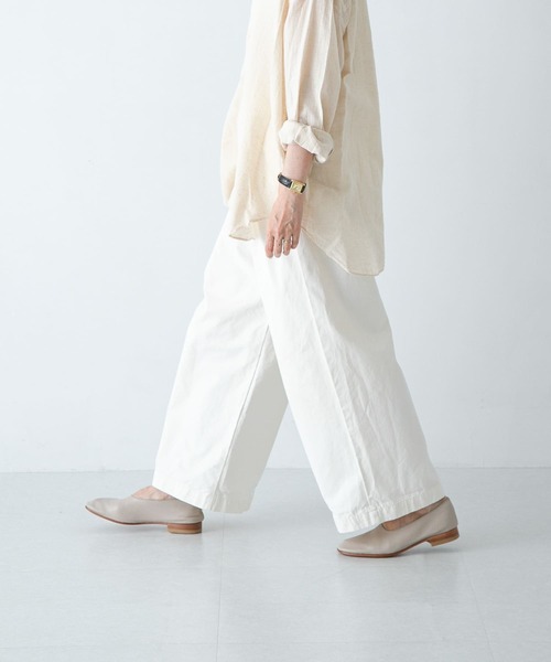 かぐれ（カグレ）の「コットン2タックワイドパンツ（その他パンツ・レディース・オフホワイト・FREE）」の12枚目の写真