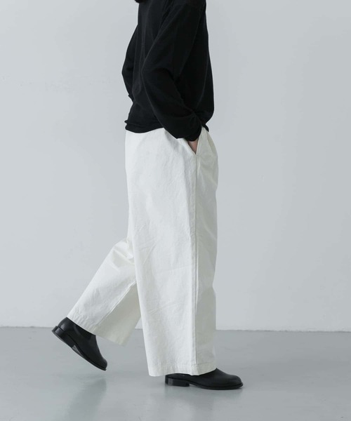 かぐれ（カグレ）の「コットン2タックワイドパンツ（その他パンツ・レディース・オフホワイト・FREE）」の14枚目の写真
