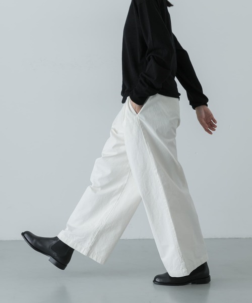 かぐれ（カグレ）の「コットン2タックワイドパンツ（その他パンツ・レディース・オフホワイト・FREE）」の18枚目の写真