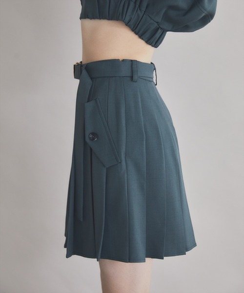 REDVALENTINO★素敵！スカート風ベルト付きツイルショーツ 822q10718_s.jpg