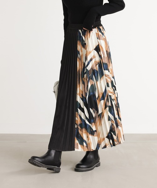 n'OrLABEL（ノアールレーベル）の「『切り替えプリーツスカート』（スカート・レディース・ブラック/カーキ/ネイビー・FREE）」の8枚目の写真