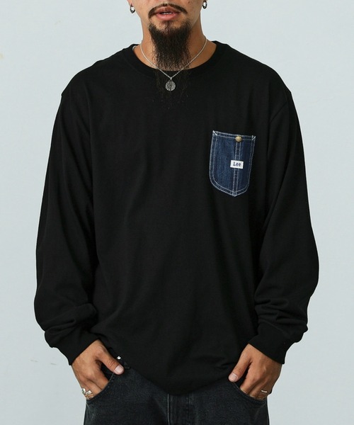 セール】Lee/リー デニムポケット 長袖Tシャツ（Tシャツ