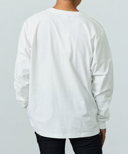 Lee（リー）の「Lee/リー デニムポケット 長袖Tシャツ（Tシャツ/カットソー・メンズ・ホワイト/ブラック/ネイビー/マスタード/ホワイト系その他・SMALL/MEDIUM/LARGE/X-LARGE）」の13枚目の写真