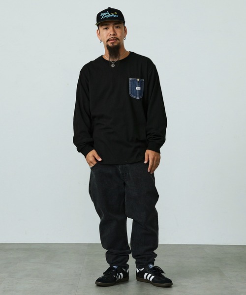 デニムポケット・即日発送 ★DIESEL★ メンズ 長袖 Tシャツ DIESEL｜メンズ 長袖Tシャツ T-BOXT-DB-LS-RIB-T1 | Rakuten