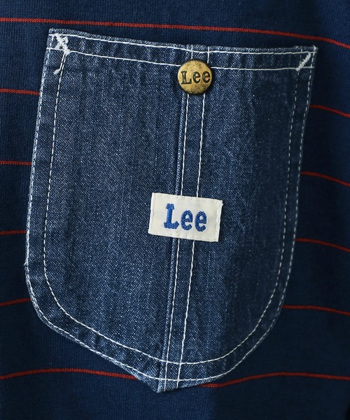 Lee（リー）の「Lee/リー デニムポケット 長袖Tシャツ（Tシャツ/カットソー・メンズ・ホワイト/ブラック/ネイビー/マスタード/ホワイト系その他・SMALL/MEDIUM/LARGE/X-LARGE）」の10枚目の写真