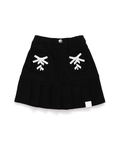 JENNI love（ジェニィラブ）の「【ストレッチ・ウエスト調整可】レースアップすそブリーツ切替スカパン（その他パンツ・キッズ・ネイビー/ブルー/チャコールグレー/ブラック・130cm/140cm/150cm/160cm）」の10枚目の写真