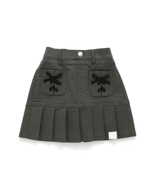 JENNI love（ジェニィラブ）の「【ストレッチ・ウエスト調整可】レースアップすそブリーツ切替スカパン（その他パンツ・キッズ・ネイビー/ブルー/チャコールグレー/ブラック・130cm/140cm/150cm/160cm）」の12枚目の写真