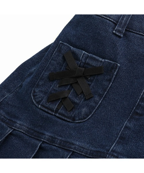 JENNI love（ジェニィラブ）の「【ストレッチ・ウエスト調整可】レースアップすそブリーツ切替スカパン（その他パンツ・キッズ・ネイビー/ブルー/チャコールグレー/ブラック・130cm/140cm/150cm/160cm）」の20枚目の写真