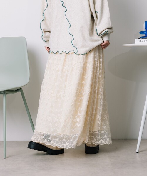 FREAK'S STORE（フリークスストア）の「レースリバーシブルスカート