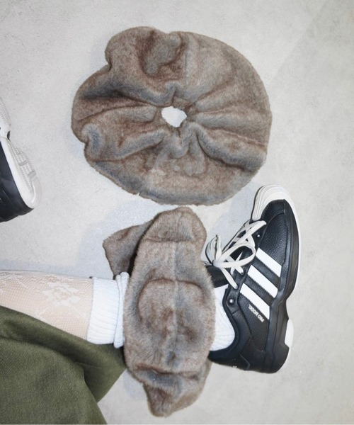 musubore ファーアンクルカバー　レッグウォーマー musubore レッグウォーマー fur ankle cover (2pcs) / ファー