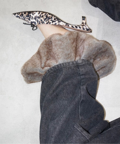 musubore ファーアンクルカバー　レッグウォーマー musubore レッグウォーマー fur ankle cover (2pcs) / ファー