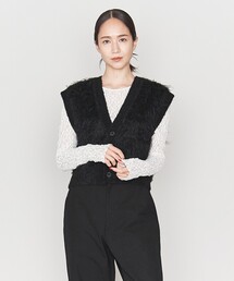 ＜ASTRAET＞シャギー Vネックベスト