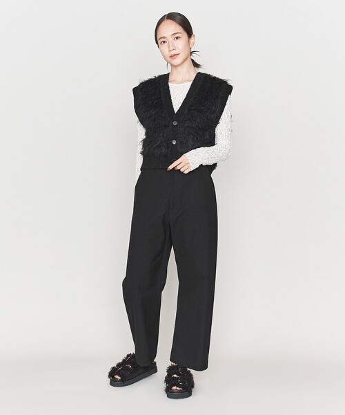 ASTRAET（アストラット）の「＜ASTRAET＞シャギー Vネックベスト（ベスト・レディース・グレー/ブラック・FREE）」の10枚目の写真