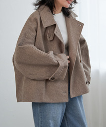 VENCEEXCHANGE | フェイクモッサスタンドショートジャケット/スタンドカラー/ロングスリーブ(テーラードジャケット)