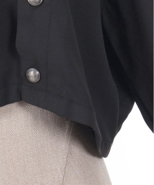 axes femme POETIQUE（アクシーズファムポエティック）の「連ボタンデザインブルゾン（ブルゾン・レディース・ブラック/グレー/ネイビー・MEDIUM）」の10枚目の写真