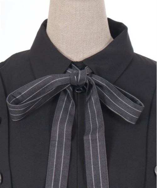 axes femme POETIQUE（アクシーズファムポエティック）の「連ボタンデザインブルゾン（ブルゾン・レディース・ブラック/グレー/ネイビー・MEDIUM）」の11枚目の写真