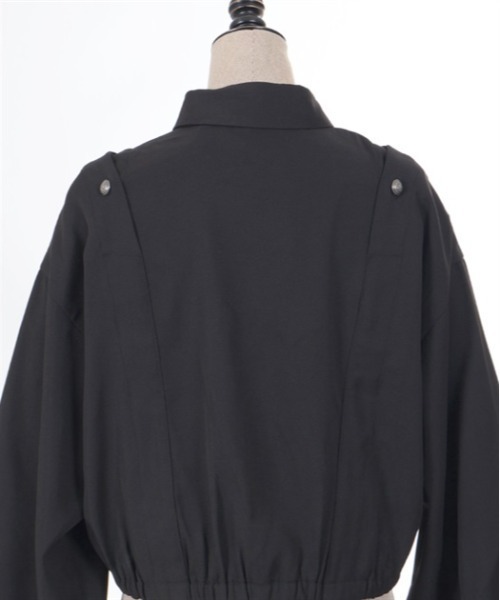 axes femme POETIQUE（アクシーズファムポエティック）の「連ボタンデザインブルゾン（ブルゾン・レディース・ブラック/グレー/ネイビー・MEDIUM）」の12枚目の写真