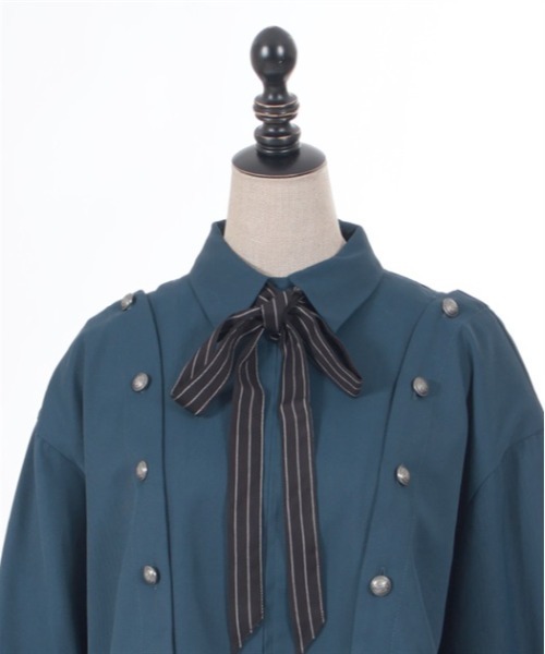 axes femme POETIQUE（アクシーズファムポエティック）の「連ボタンデザインブルゾン（ブルゾン・レディース・ブラック/グレー/ネイビー・MEDIUM）」の18枚目の写真