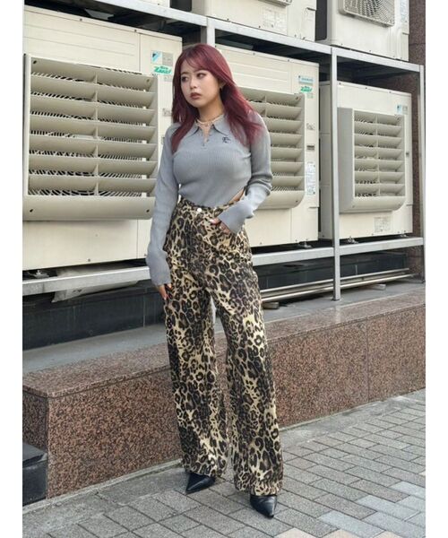 EVRIS（エヴリス）の「ロゴリブニットボディースーツ（ニット/セーター・レディース・ホワイト/グレー/ブルー/ブラック・FREE）」の8枚目の写真