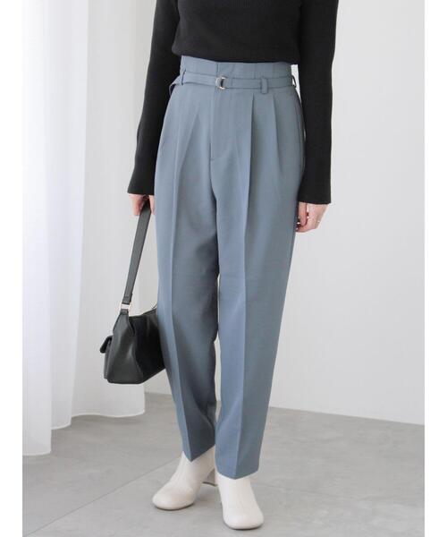 Te chichi TERRASSE（テチチテラス）の「ベルト付テーパードパンツ（その他パンツ・レディース・ブラック/モカ/ブルー・F）」の18枚目の写真