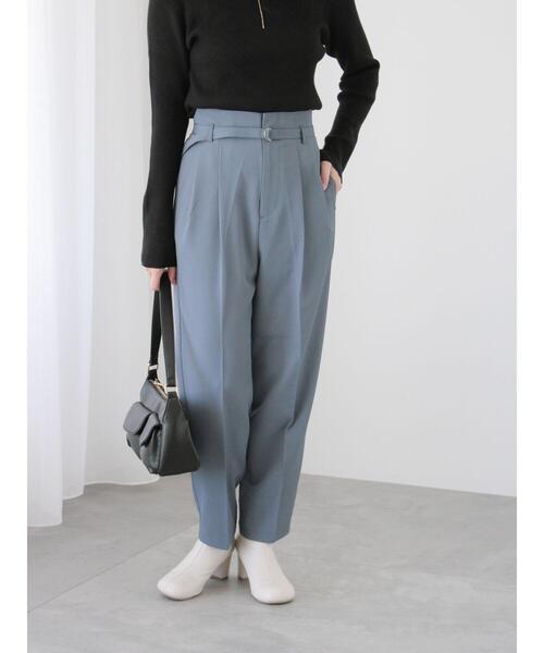Te chichi TERRASSE（テチチテラス）の「ベルト付テーパードパンツ（その他パンツ・レディース・ブラック/モカ/ブルー・F）」の21枚目の写真