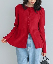 itto...（イット）の「ペプラムフレアニットカーディガン（カーディガン/ボレロ）」