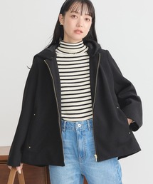 earth music&ecology | 2Wayフードショートコート(ダッフルコート)