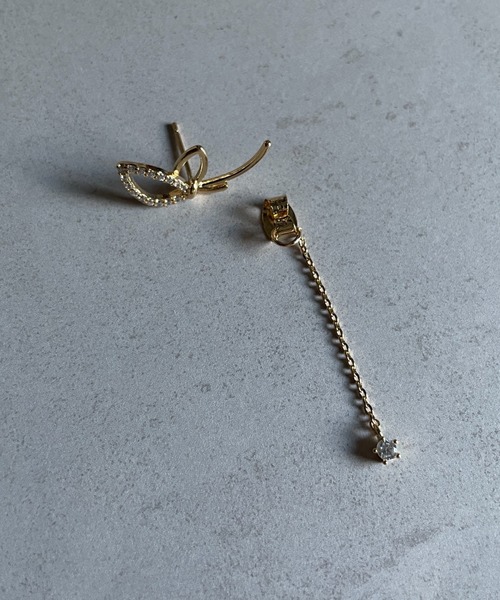 ciite'(シーテ)の「フラワーチェーン ドロップバックキャッチ ピアス (両耳用)(ピアス(両耳用)・レディース・シルバー/ゴールド・FREE)」の10枚目の写真