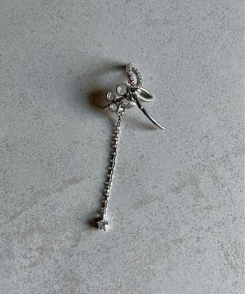 ciite'(シーテ)の「フラワーチェーン ドロップバックキャッチ ピアス (両耳用)(ピアス(両耳用)・レディース・シルバー/ゴールド・FREE)」の11枚目の写真