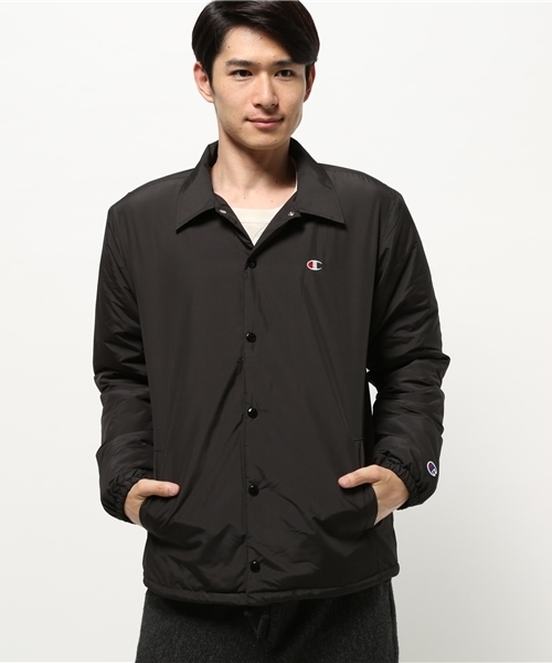 Champion(チャンピオン)の「メンズ チャンピオン アクションスタイル コーチジャケット 裏ボア Champion AS COACH JACKET C3-G611(ナイロンジャケット・メンズ・ブラック/バーガンディー/グリーン/ネイビー・LARGE/MEDIUM)」の2枚目の写真