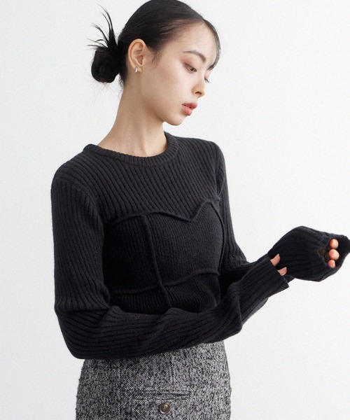 LIAN（リアン）の「ビスチェデザインリブニットトップス（ニット