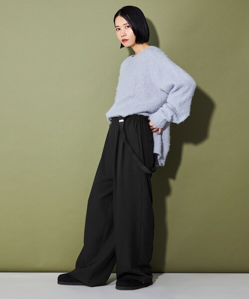 サスペンダーワイドパンツ　M RESEXXY サスペンダー付ワイドパンツ（ピンク） -ファッション