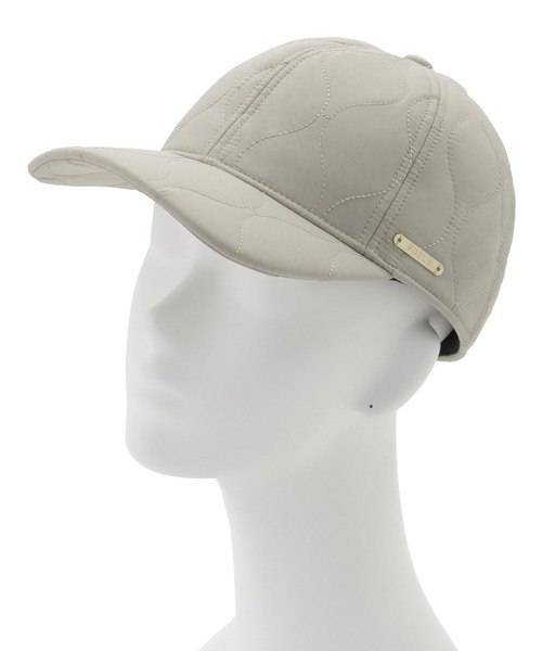 FURLA（フルラ）の「キャップ キルティング "ロゴプレート"（キャップ・レディース・ベージュ/ブラック/グレー/オフホワイト/オリーブ・MEDIUM）」の11枚目の写真