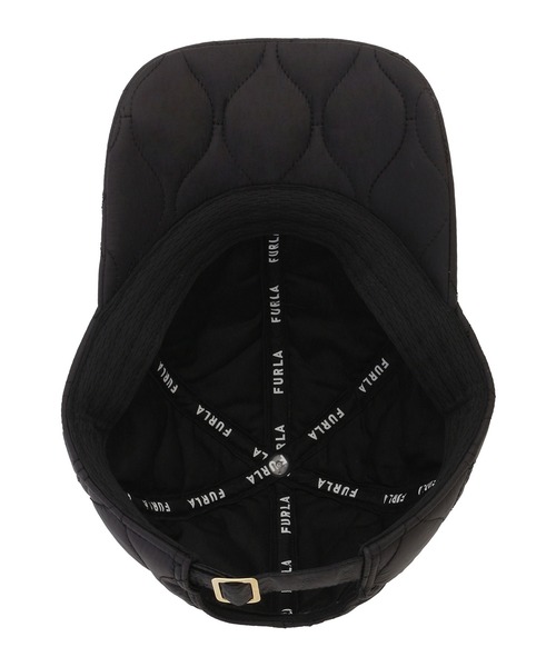 FURLA（フルラ）の「キャップ キルティング "ロゴプレート"（キャップ・レディース・ベージュ/ブラック/グレー/オフホワイト/オリーブ・MEDIUM）」の16枚目の写真