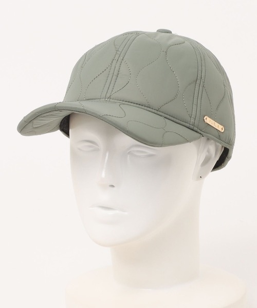 FURLA（フルラ）の「キャップ キルティング "ロゴプレート"（キャップ・レディース・ベージュ/ブラック/グレー/オフホワイト/オリーブ・MEDIUM）」の22枚目の写真