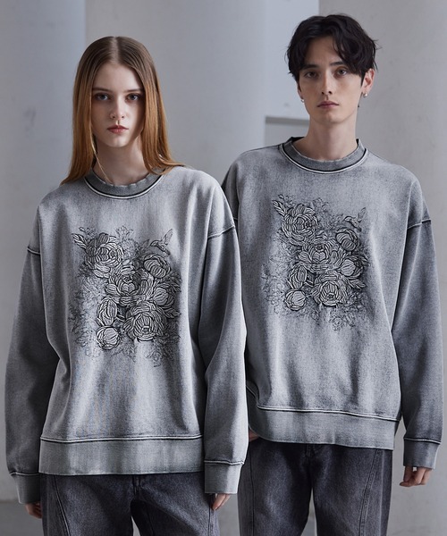 CLEL（クレイル）の「【CLEL】Heavyweight Embroidery Design Sweat