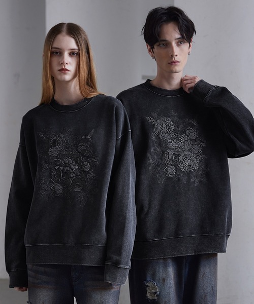 CLEL（クレイル）の「【CLEL】Heavyweight Embroidery Design Sweat