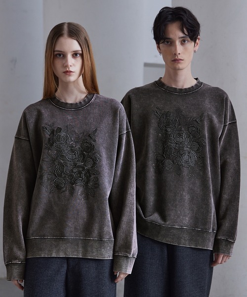 CLEL（クレイル）の「【CLEL】Heavyweight Embroidery Design Sweat